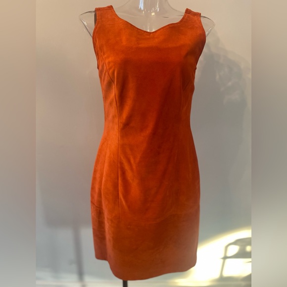 Danier Dresses & Skirts - Orange Suede Danier dress